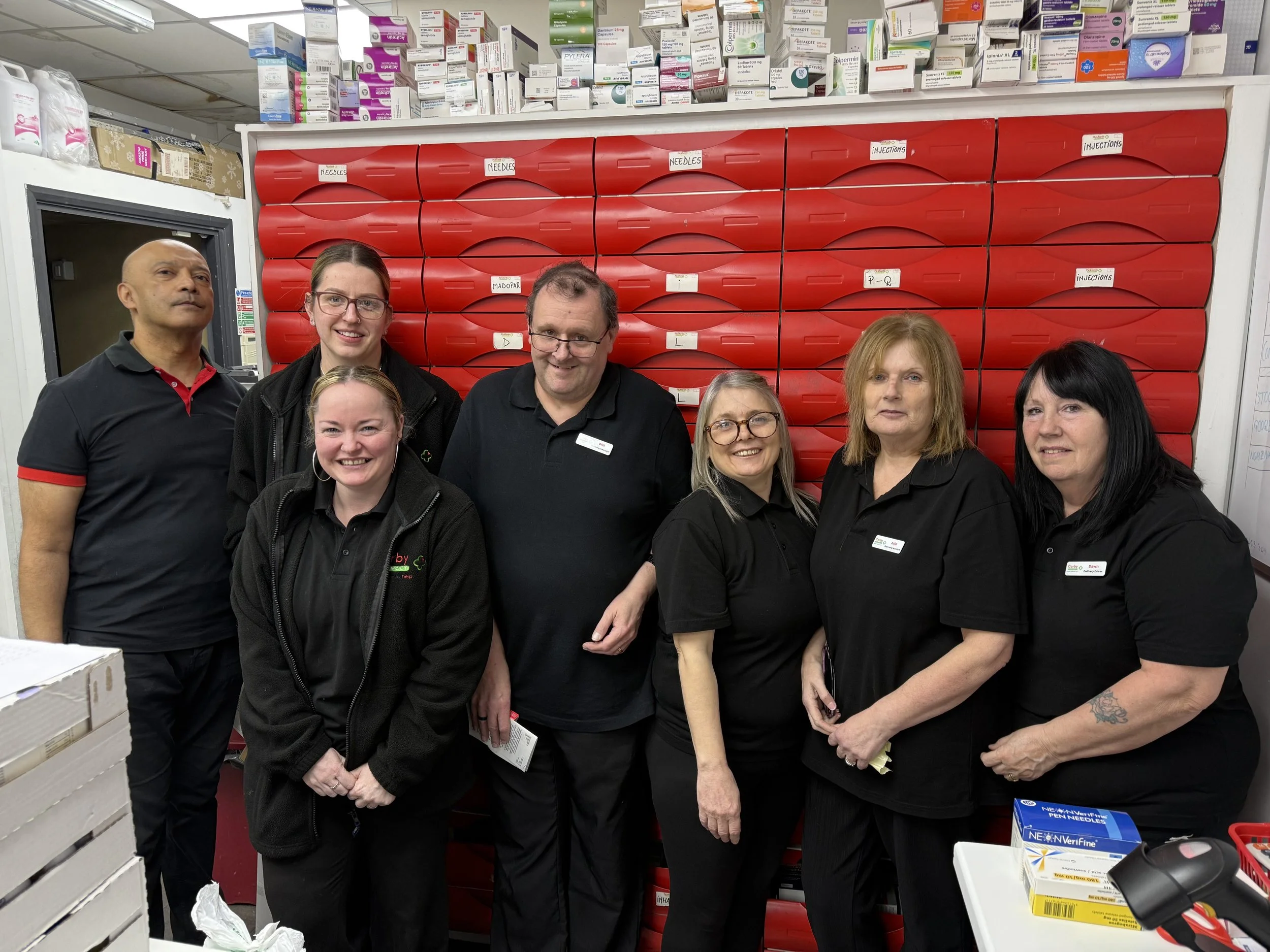 The Corby Pharmacy team