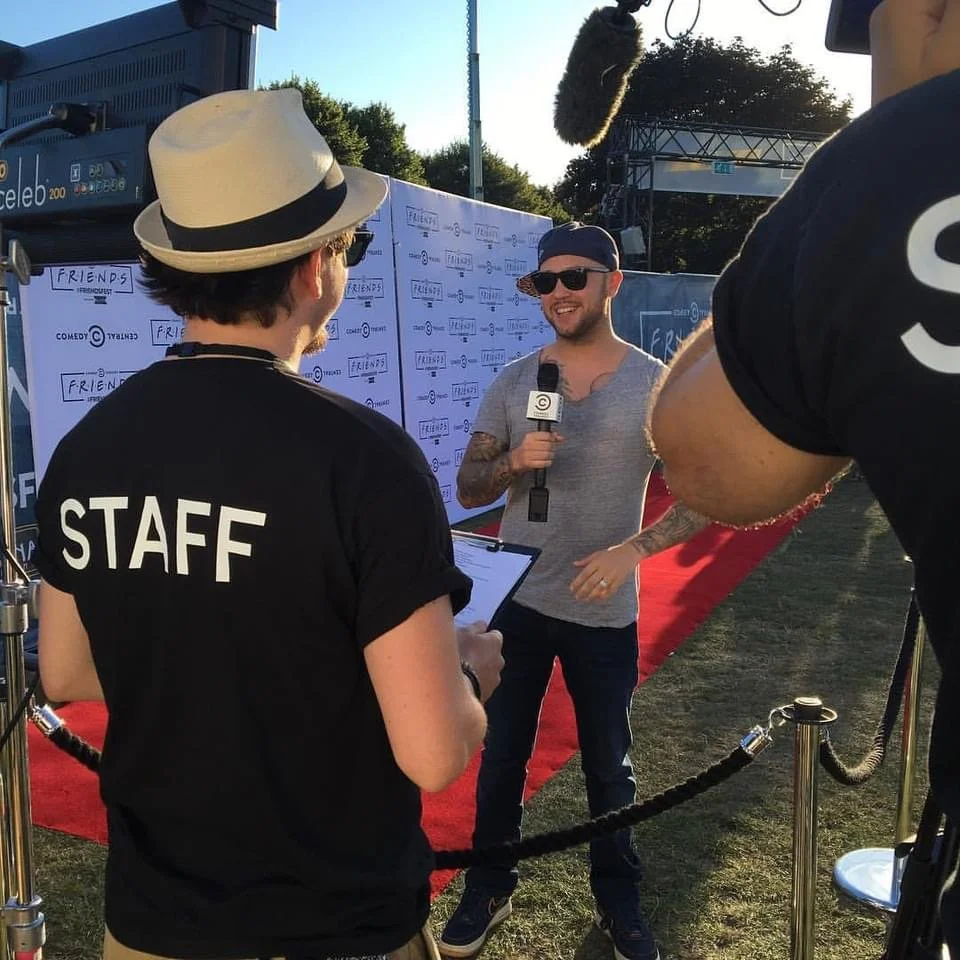 Damien O’Brien during television and media work