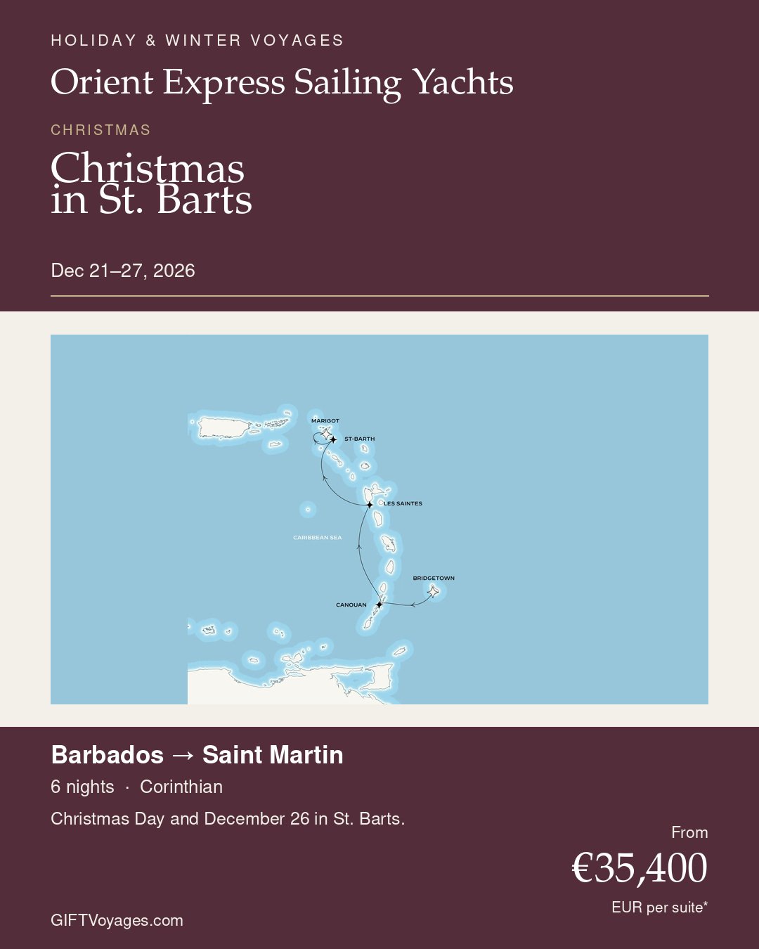 Orient Express Christmas St Barts