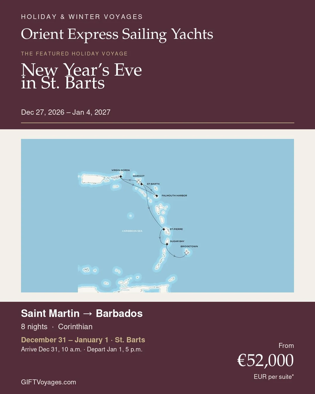 Orient Express New Year's Eve St Barts