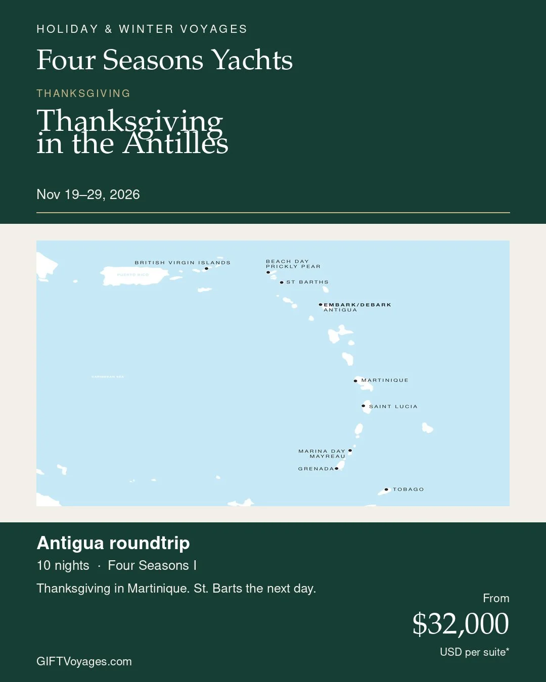 Four Seasons Thanksgiving Antilles