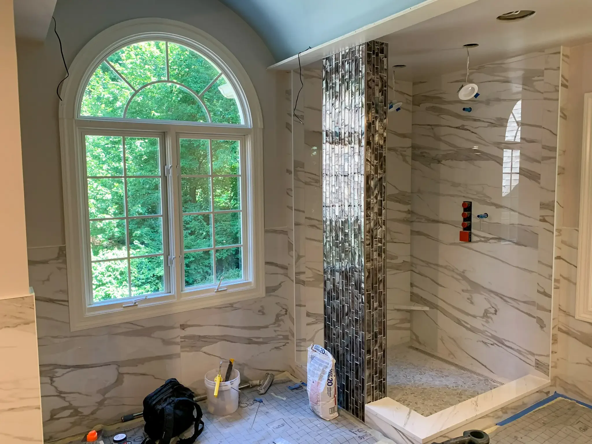 Contractor working on roof