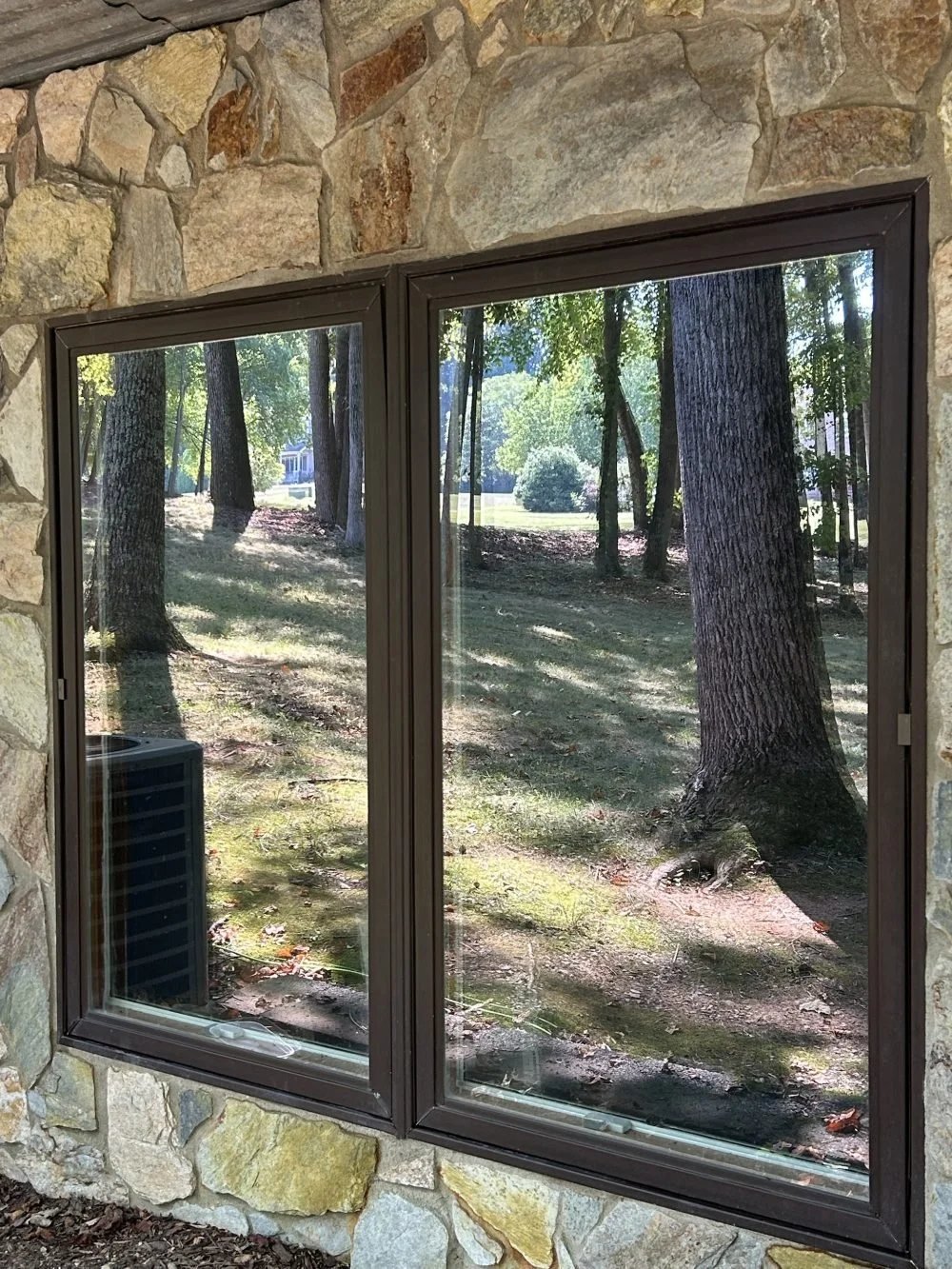 Exterior windows after cleaning