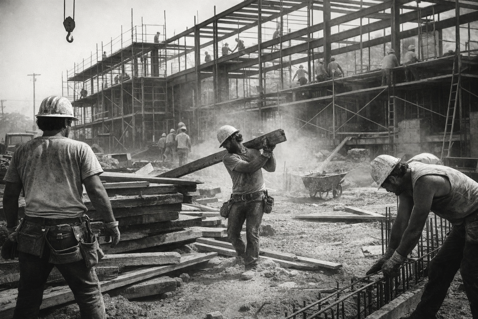Historic photo representing the legacy of CNR Builders craftsmanship