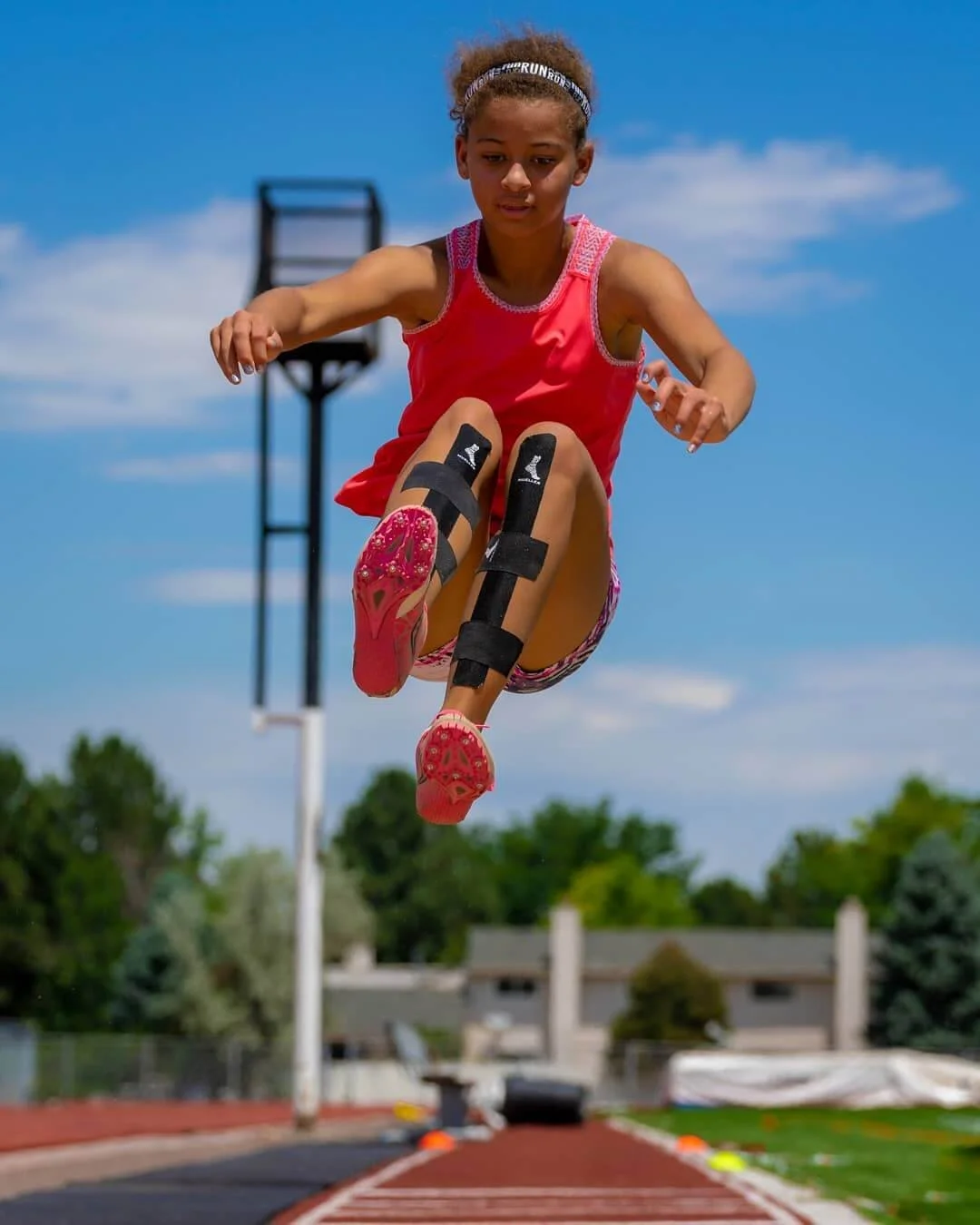 RYFT athlete completing event-specific track and field training