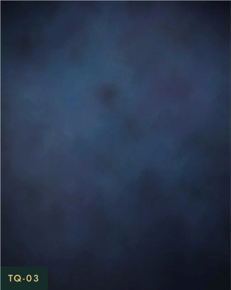TQ-03, a deep blue commissioned painterly set