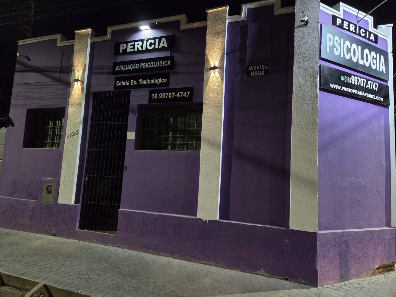 Fachada real da Clínica de Psicologia Mauá em Araraquara