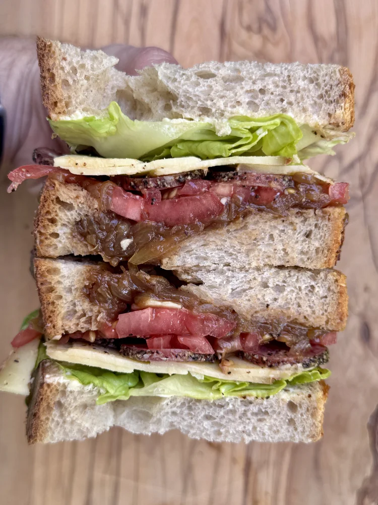 Swiss picnic sandwich