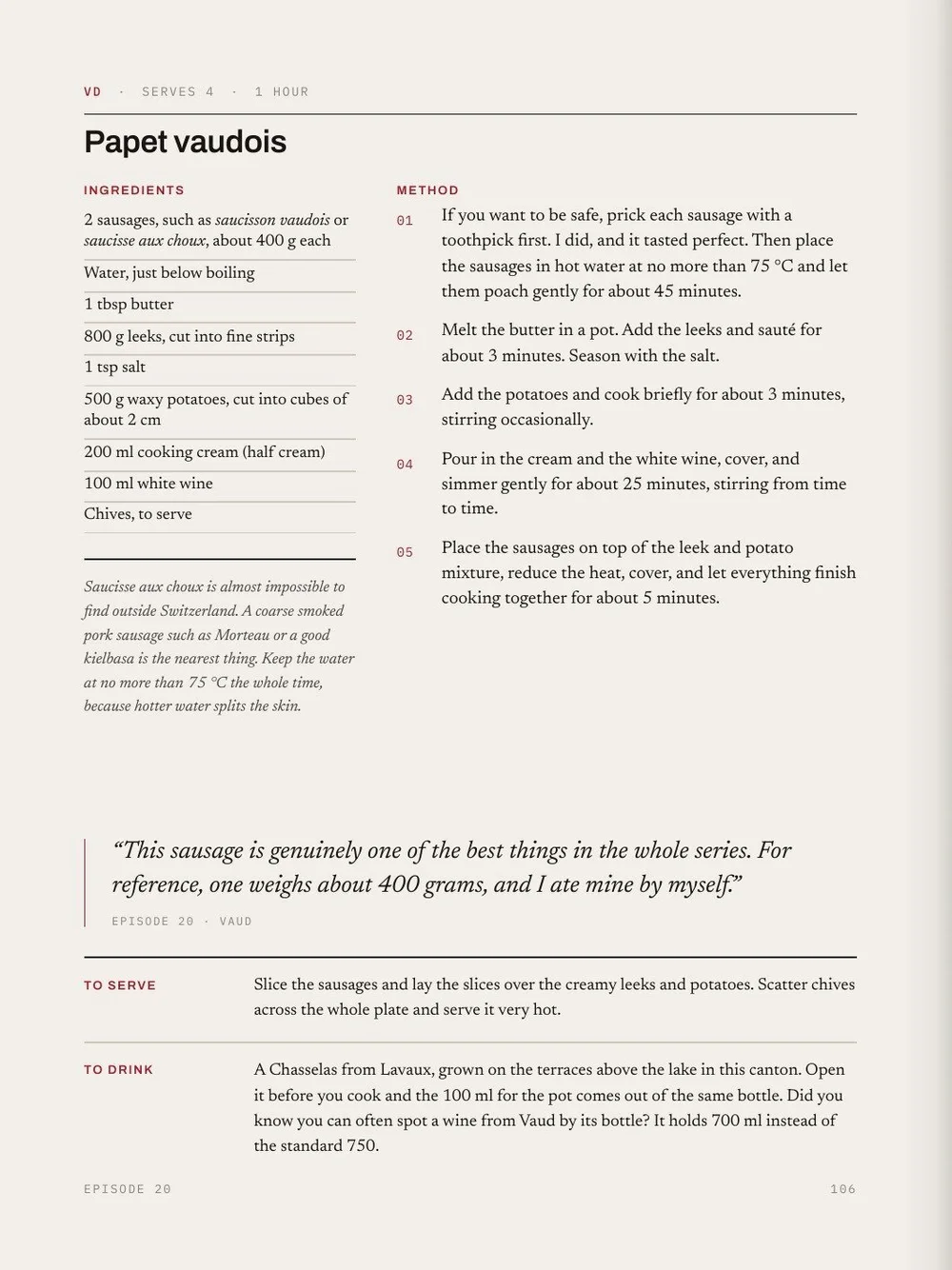 Page 3: the recipe