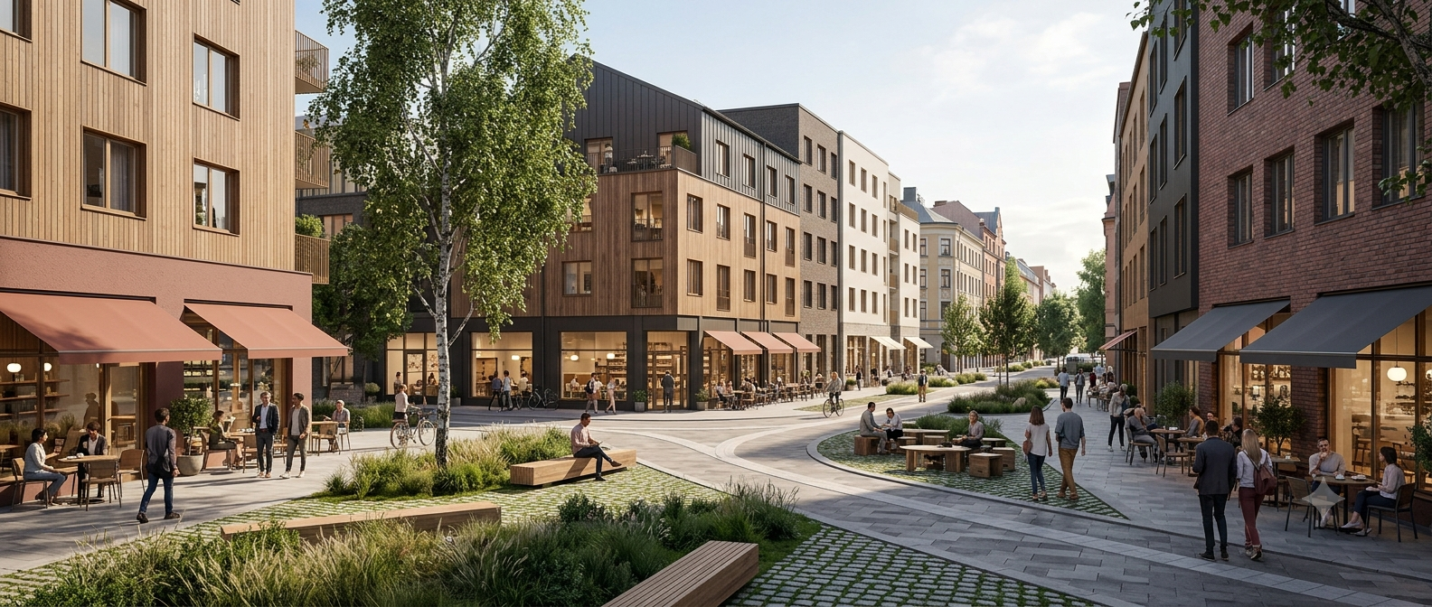 Levande stadsliv och mötesplatser