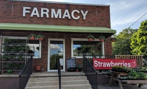 A nostalgic burger and milkshake at the Farmacy soda fountain in Travelers Rest, a fun retro stop for guests of the Riverdaze sanctuary.