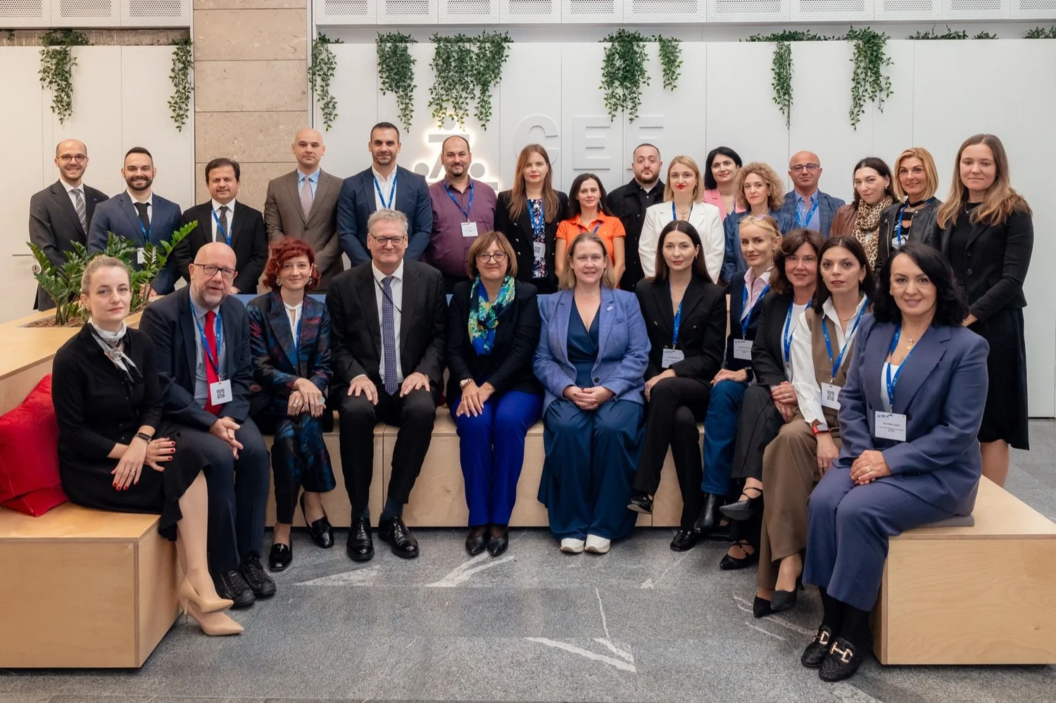 Group portrait at the CEF public-sector asset management graduation in Ljubljana.