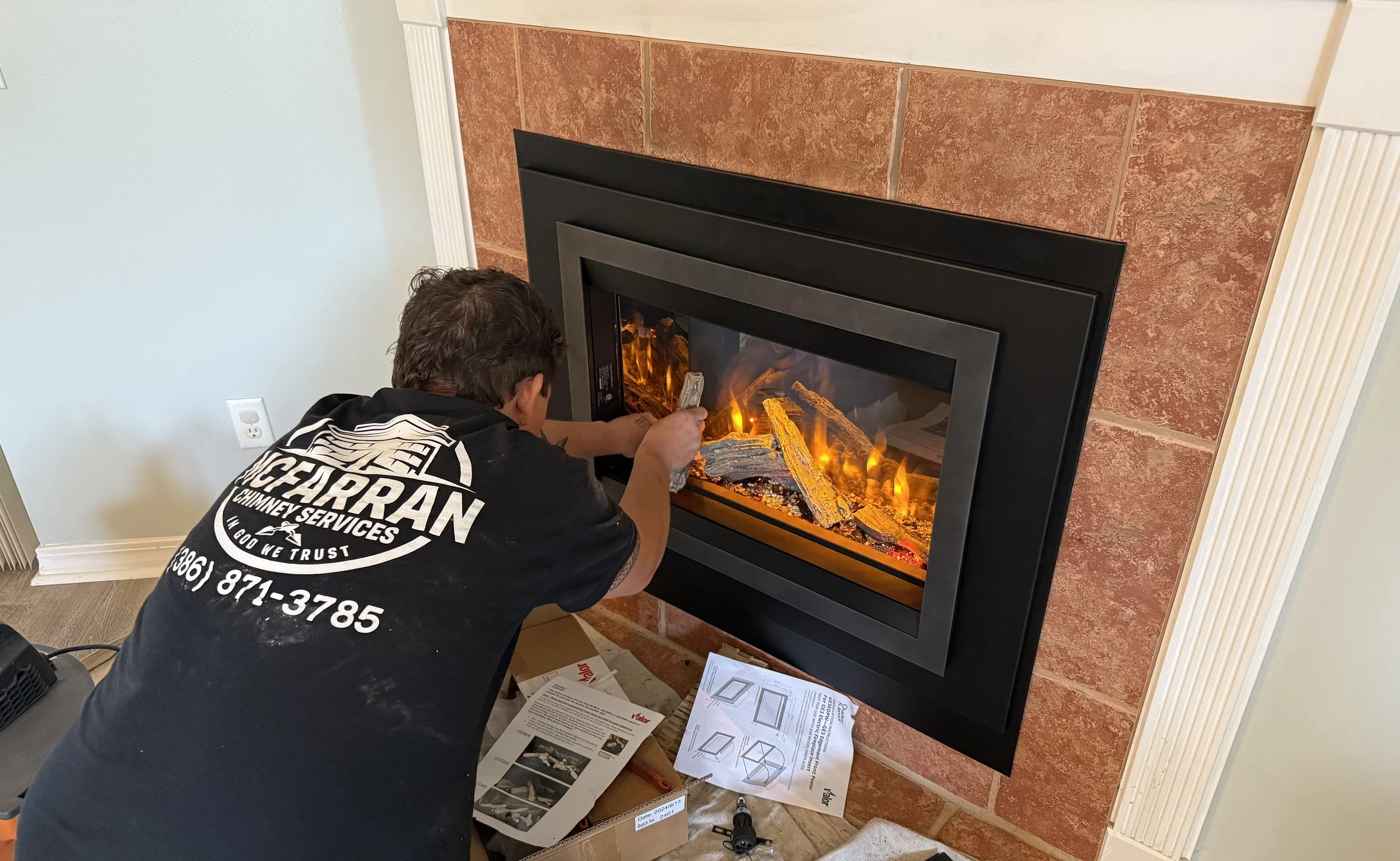 fireplace conversion experts Central Florida McFarran Chimney Services