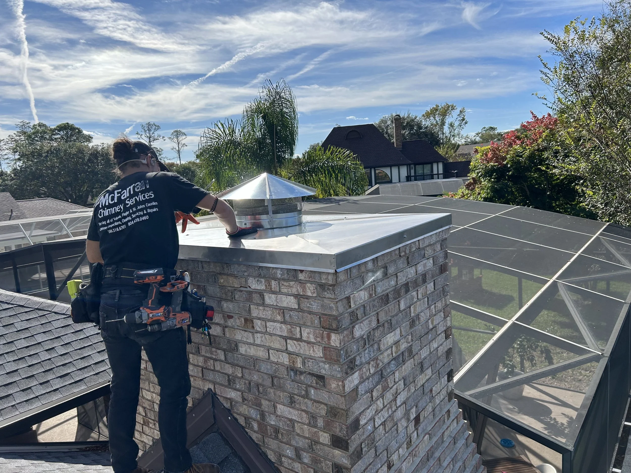 chimney caps installation Ormond Beach Florida McFarran
