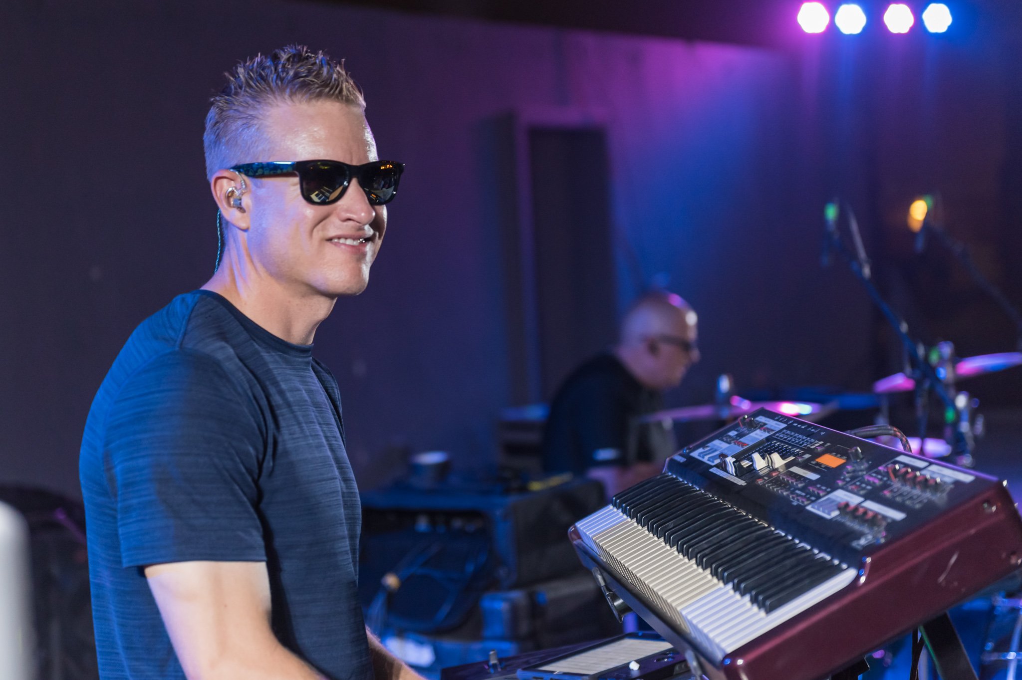 Jonathan performing keys