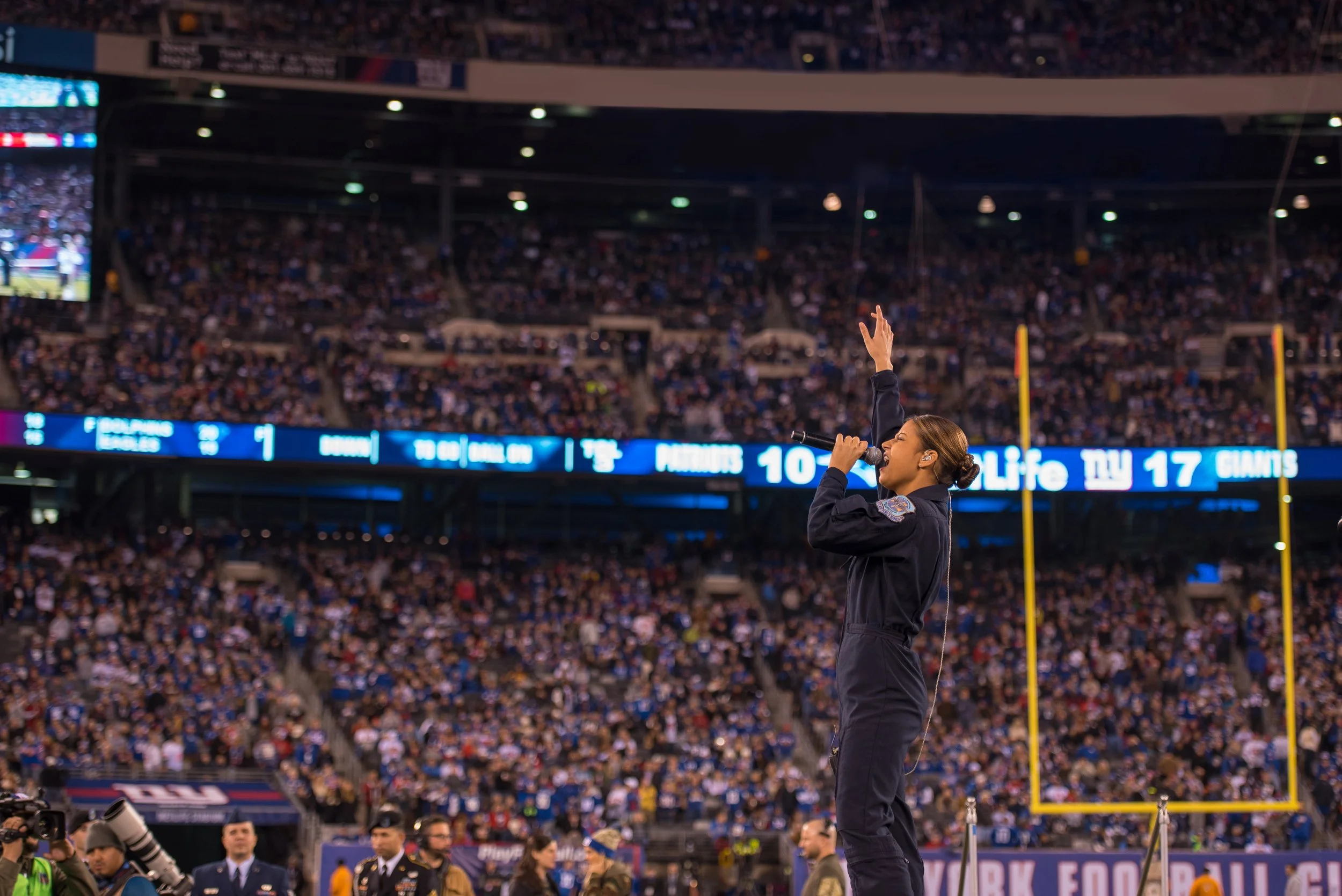 Halftime show at MetLife Stadium NFL game