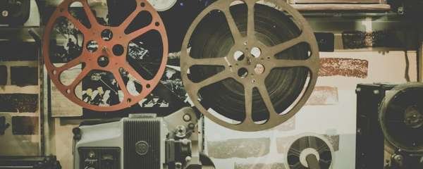 Cinematic film reels