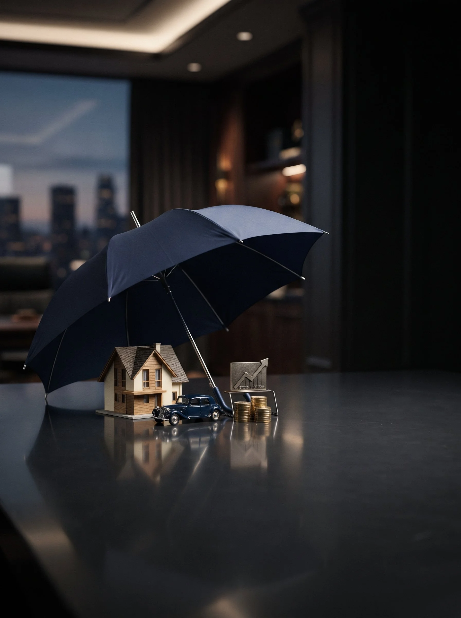 Client reviewing umbrella coverage