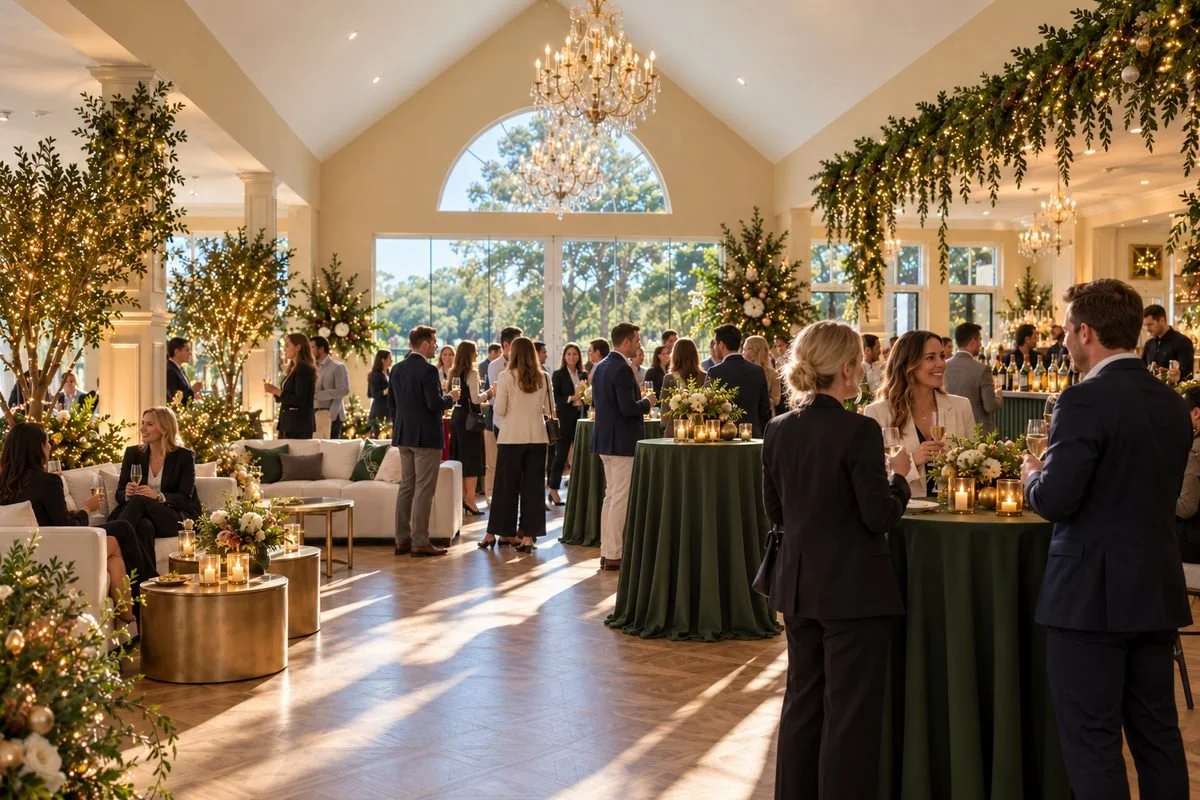 Brookleigh Estate dressed for a festive Christmas cocktail reception