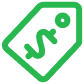 Tag with dollar symbol icon