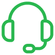 Customer support headset icon