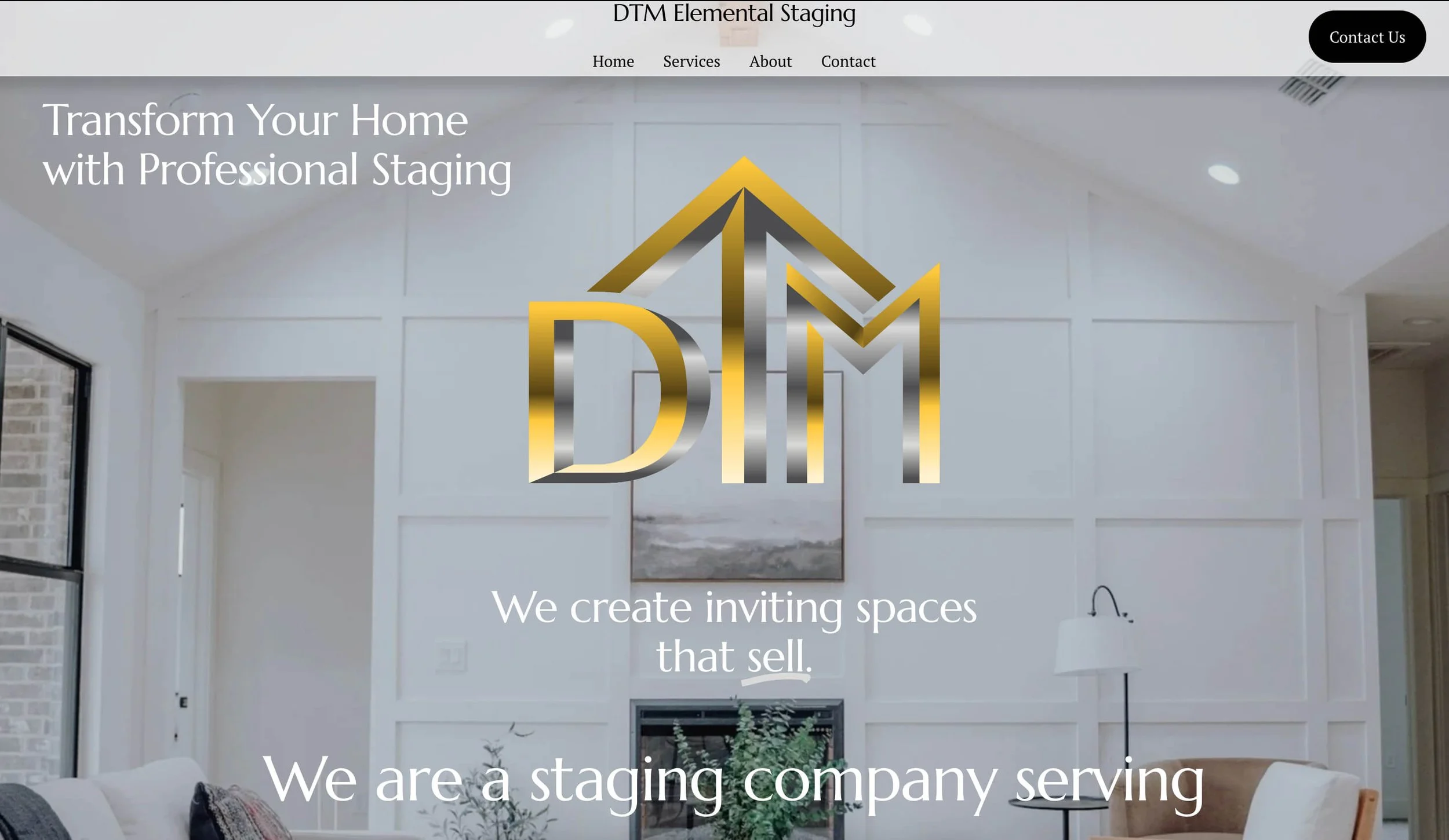 DTM Elemental Staging Website - Desktop View