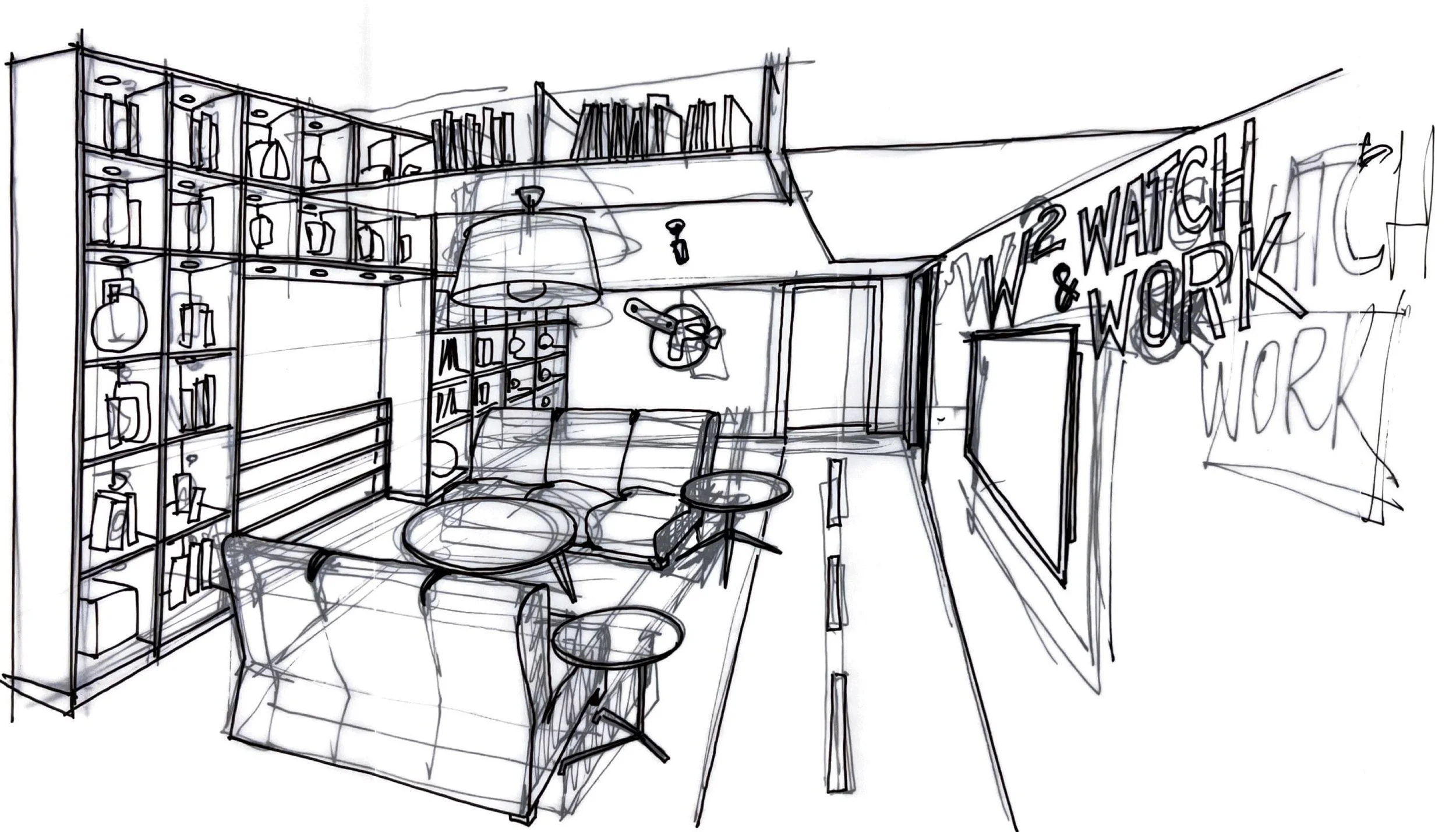 Schiță detaliu interior