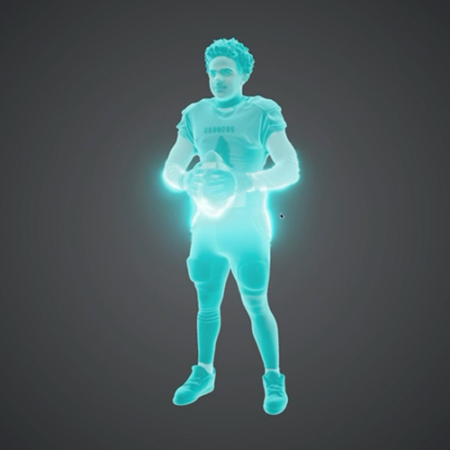 3D Athlete Rendering Icon