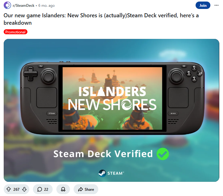 Islanders Reddit Steam Deck