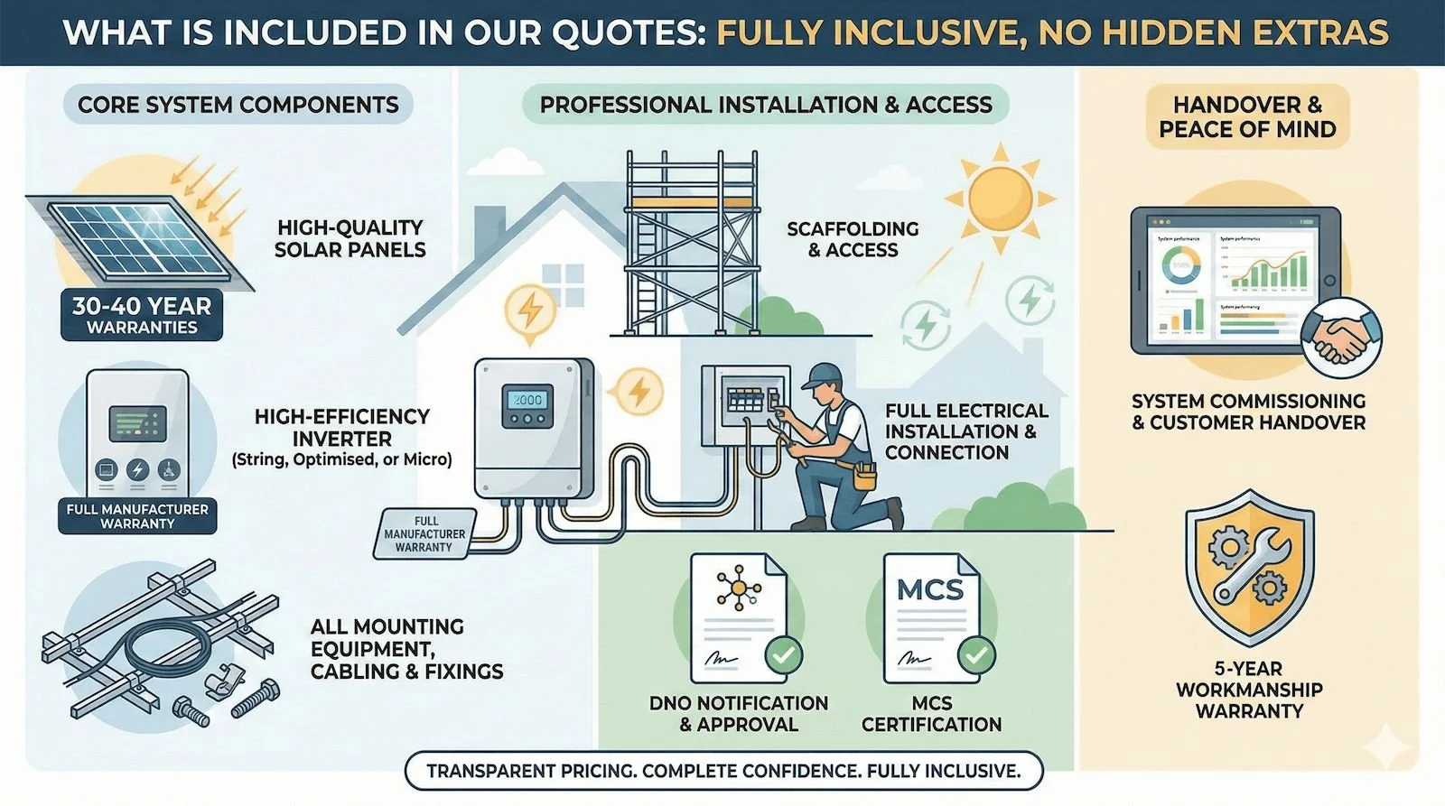 An infographic helping you understand
typical solar panel costs in Bournemouth.