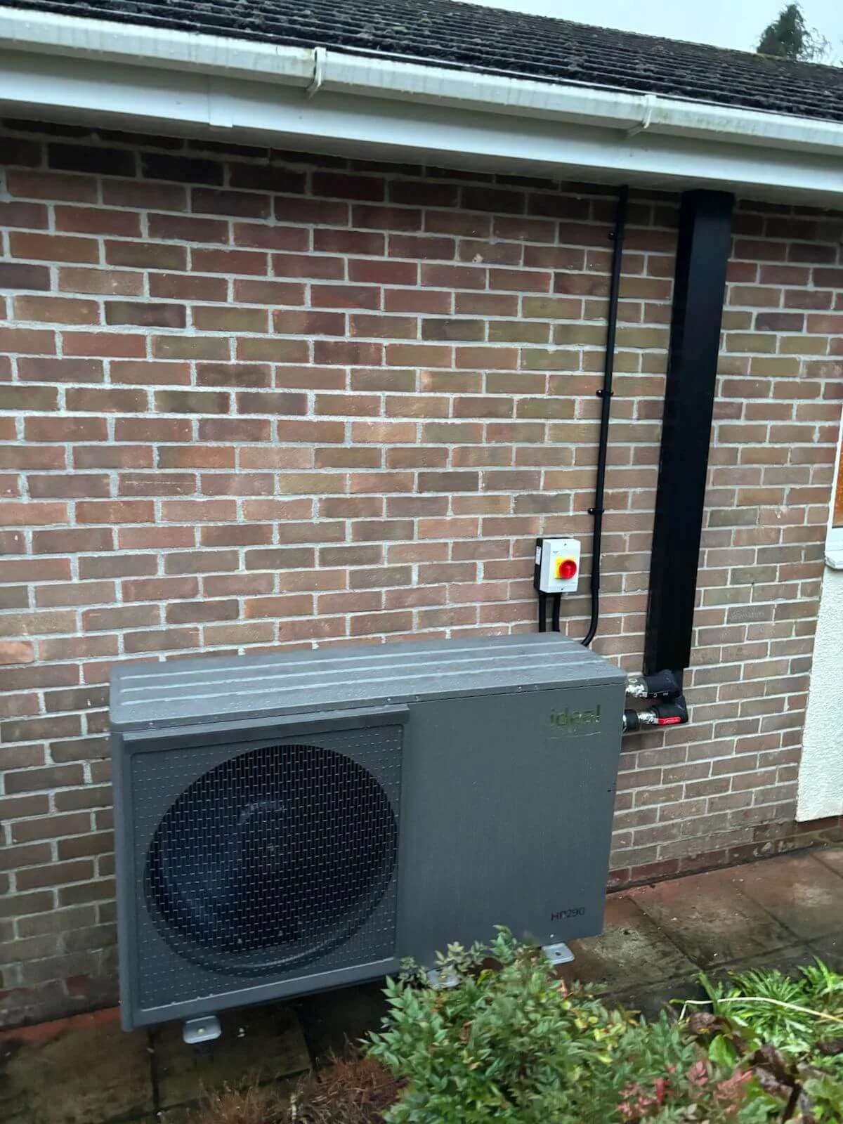 A heat pump home installation for a UK property.