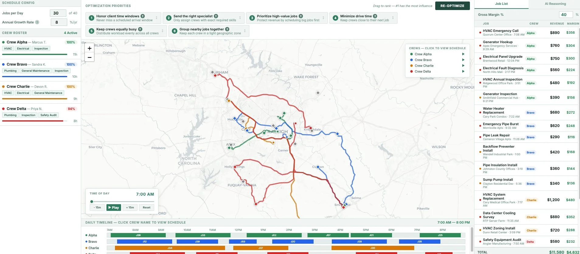 DispatchIQ Crew Scheduler
