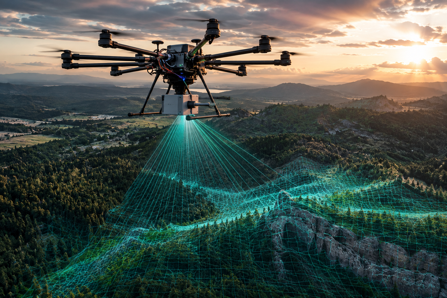 Aerial Drone LiDAR Scanning Overview