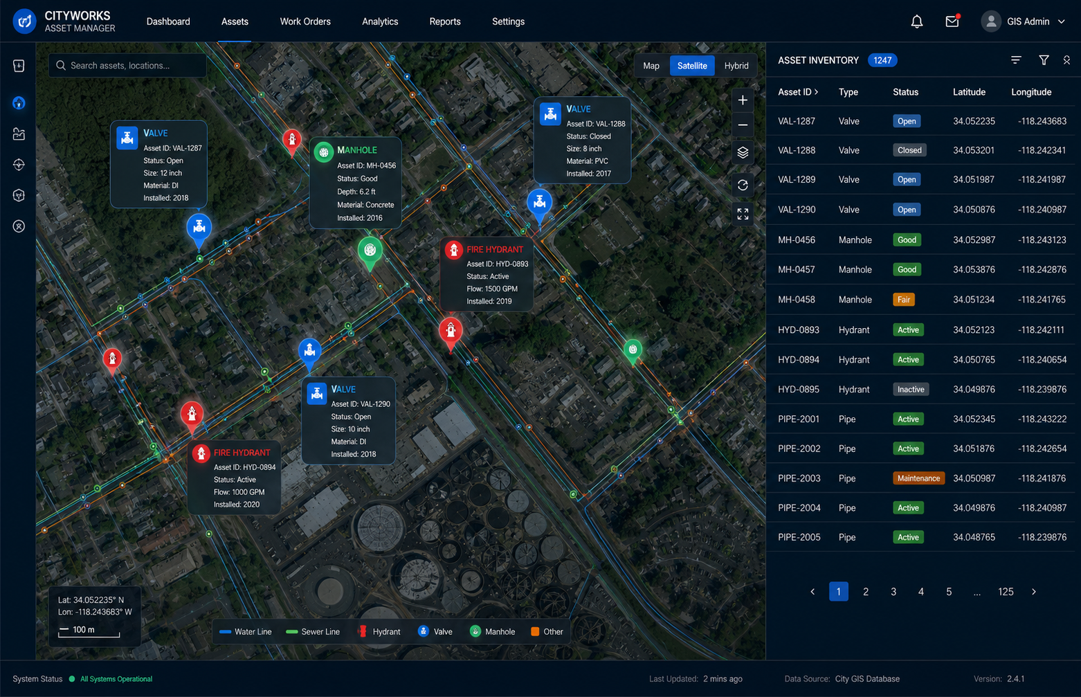 Utility Asset Inventory Database