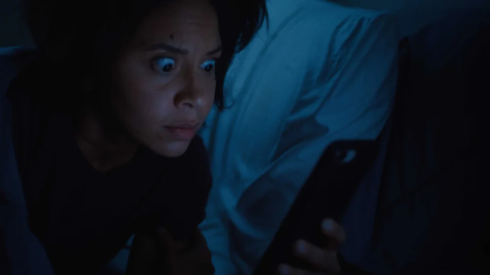 Dynatrace “No Worries” campaign 6-second cutdown showing a woman reacting to a late-night alert