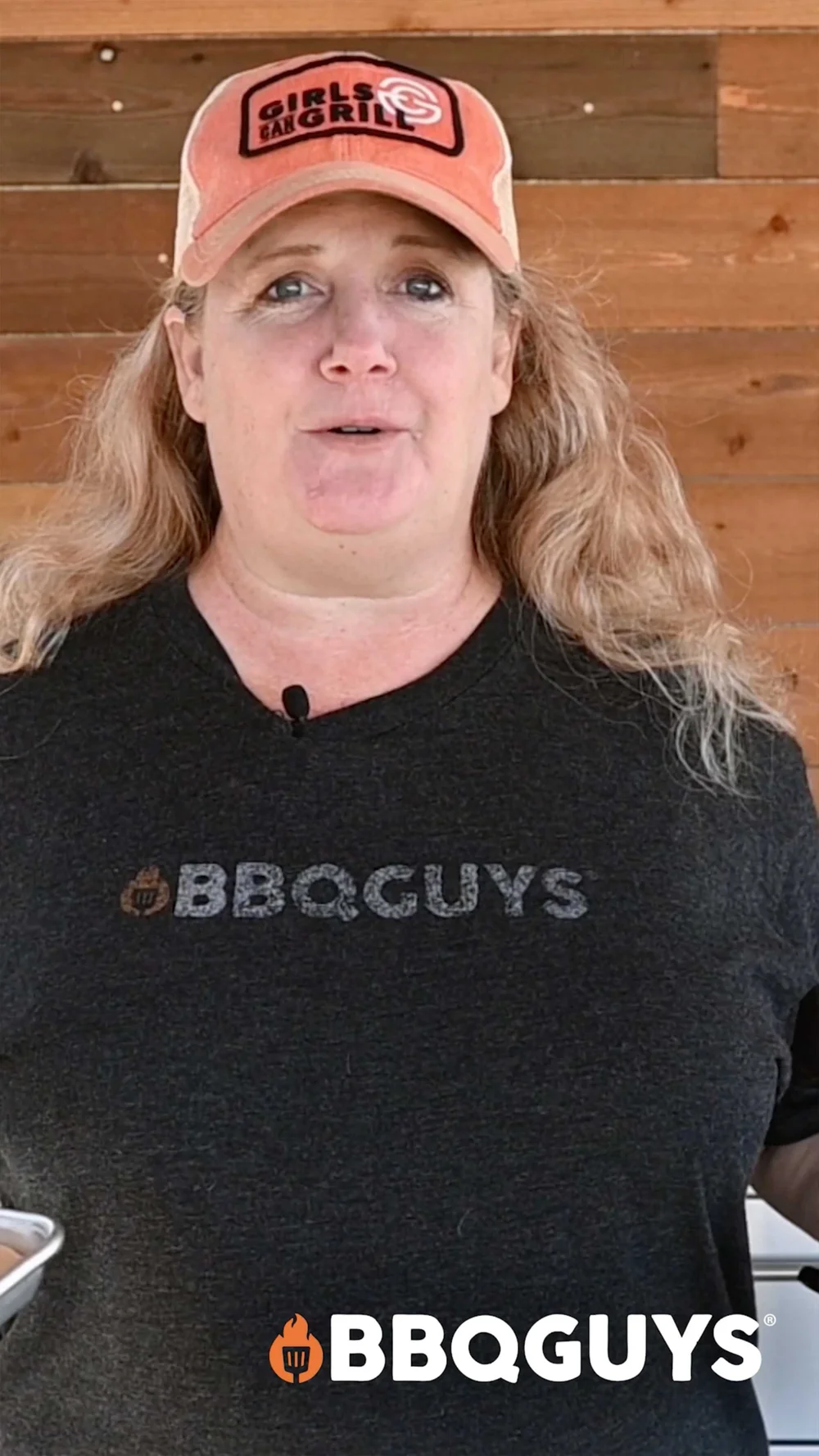 BBQGuys host presenting a Blaze BBQ Island gas grill during an expert review video