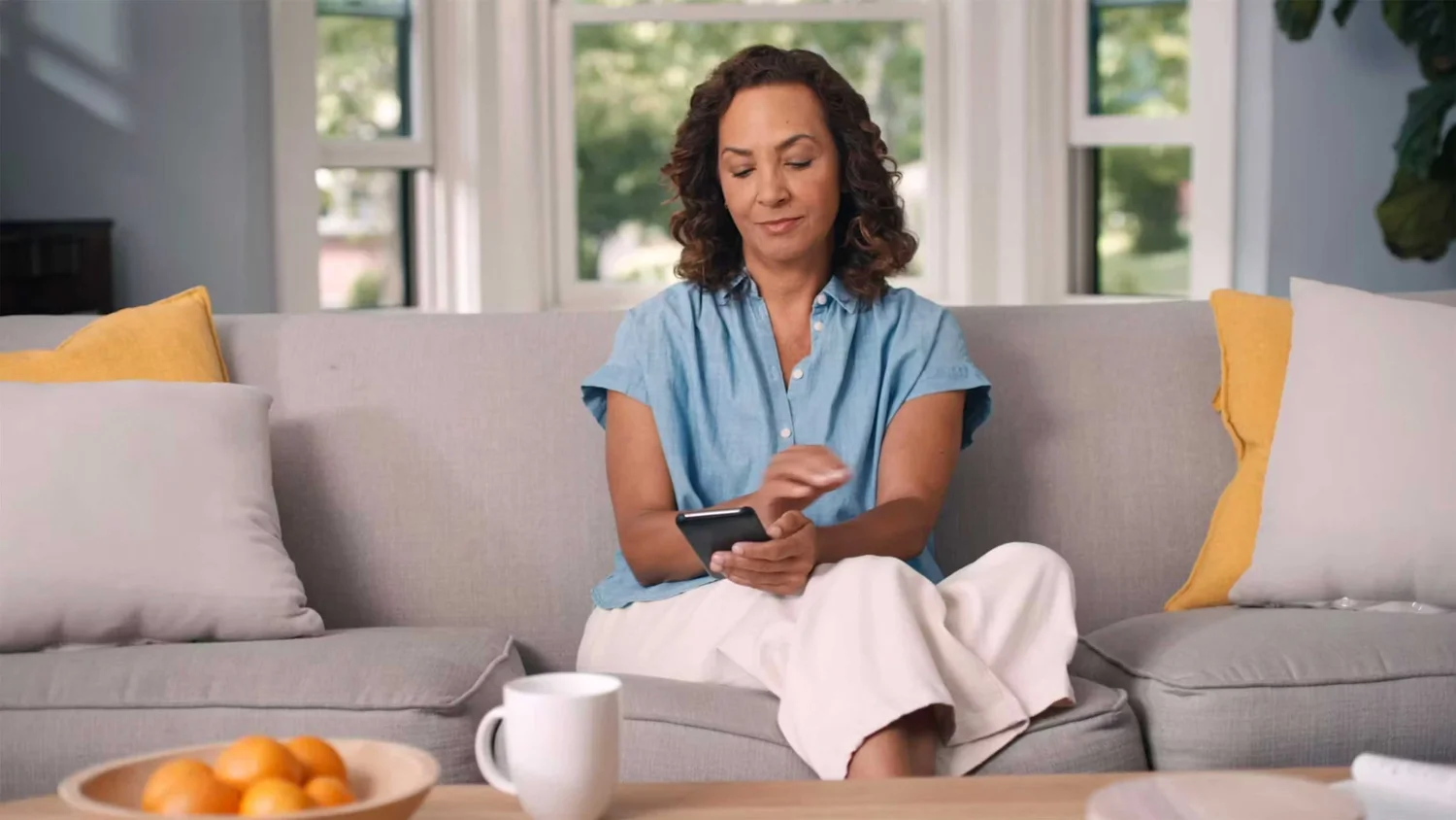 Amazon Pharmacy Launch Video and Commercial a woman orders medication on her phone