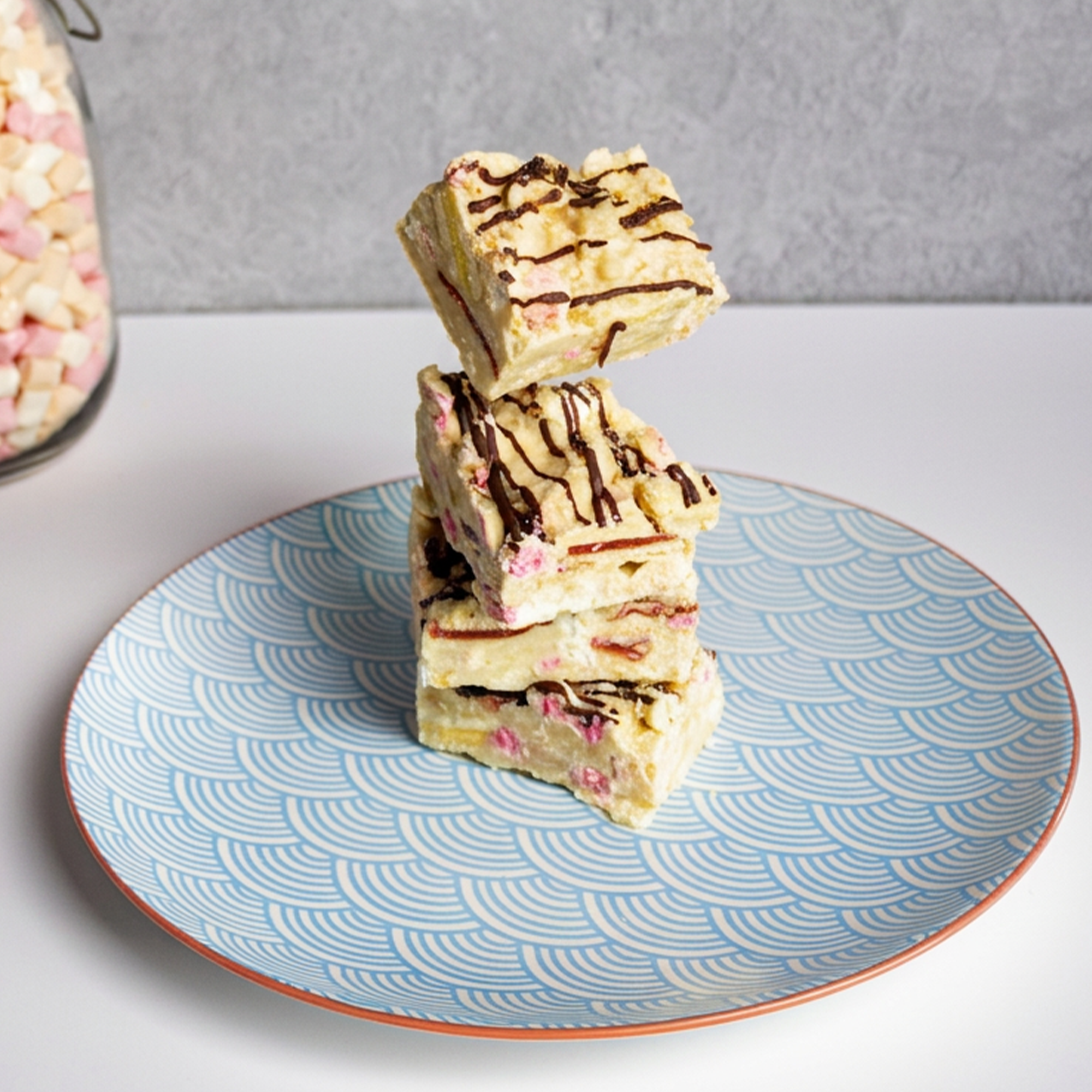 Retro Biscuit Rocky Road traybake