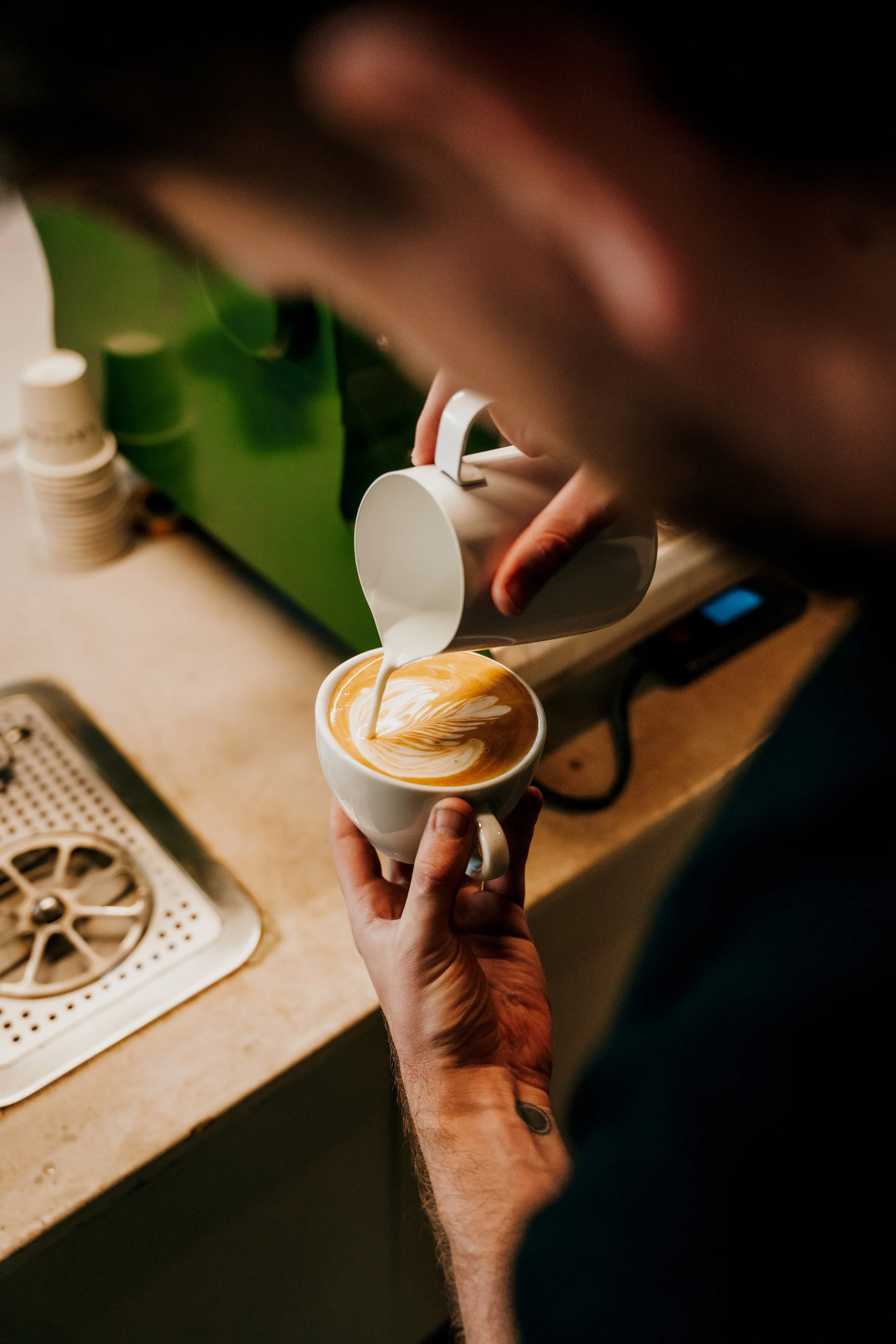 Latitude Coffee pour