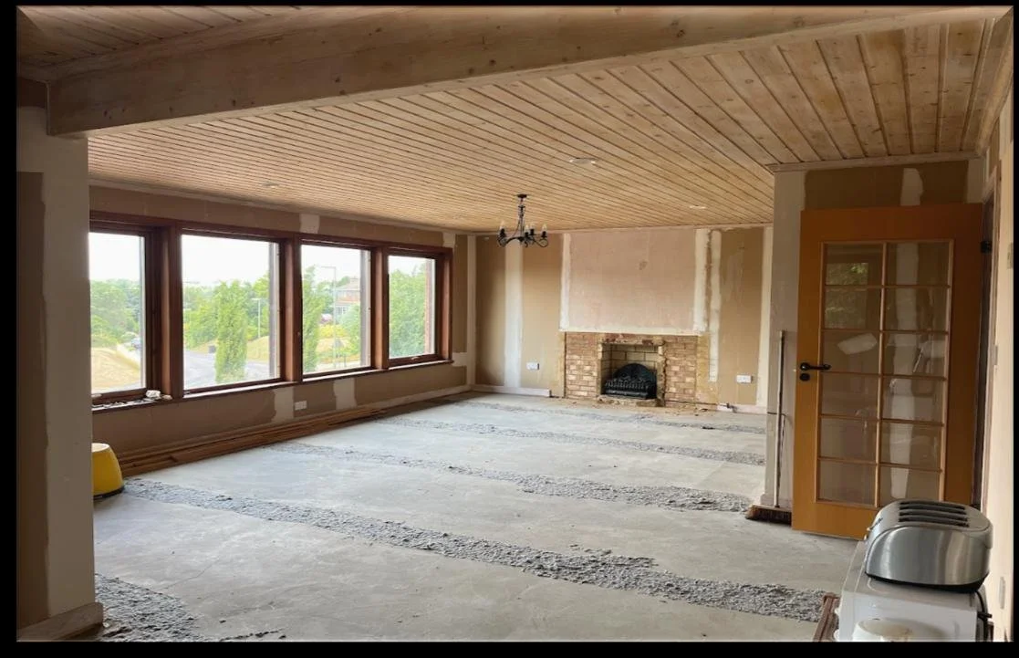 Living room before refurbishment - full property renovation UK refurbishment - full property renovation UK