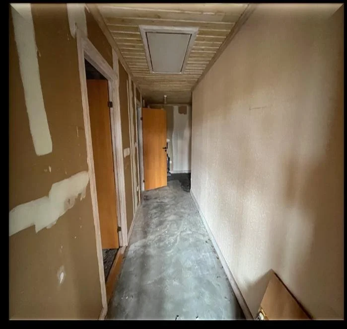 Hallway before refurbishment - full home renovation UK