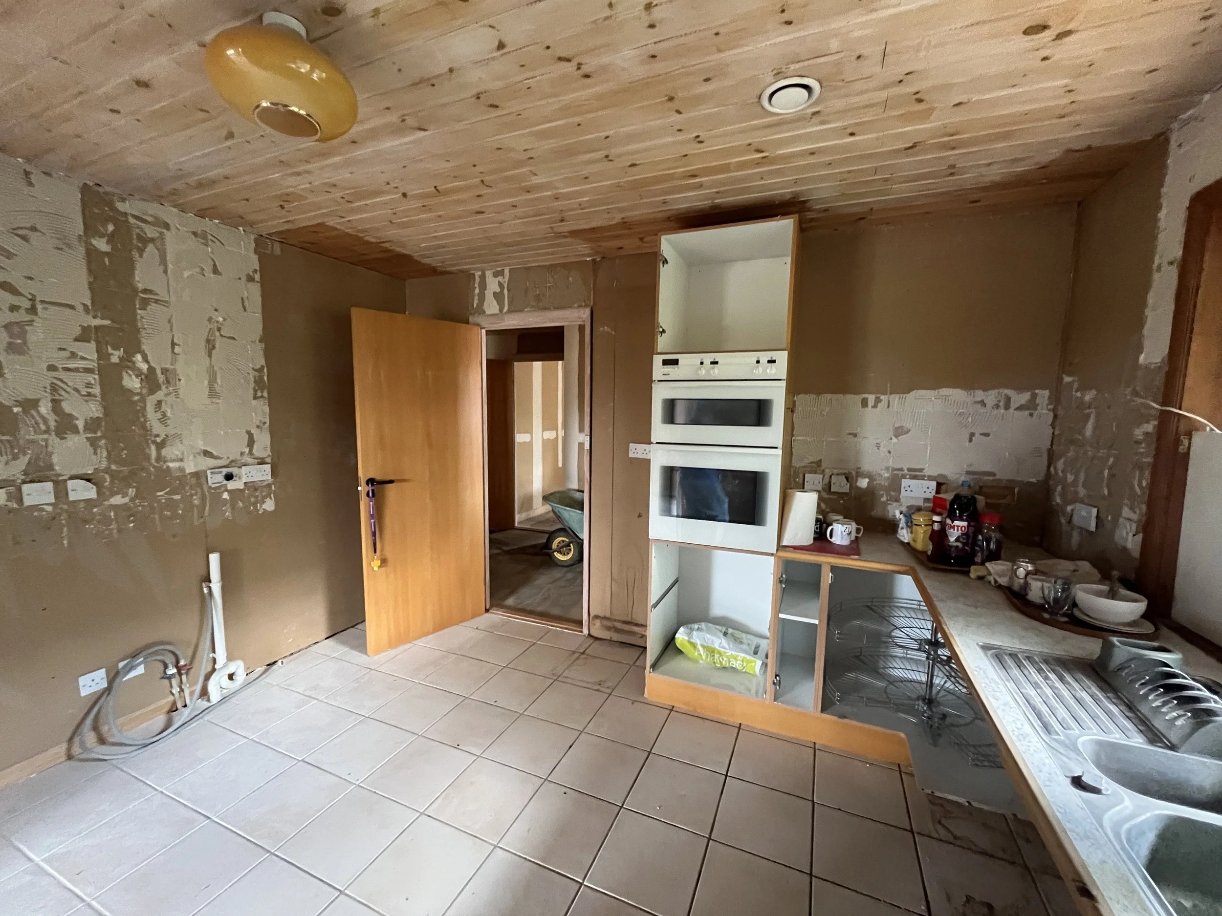 Kitchen before refurbishment view two - The Chic Relic UK