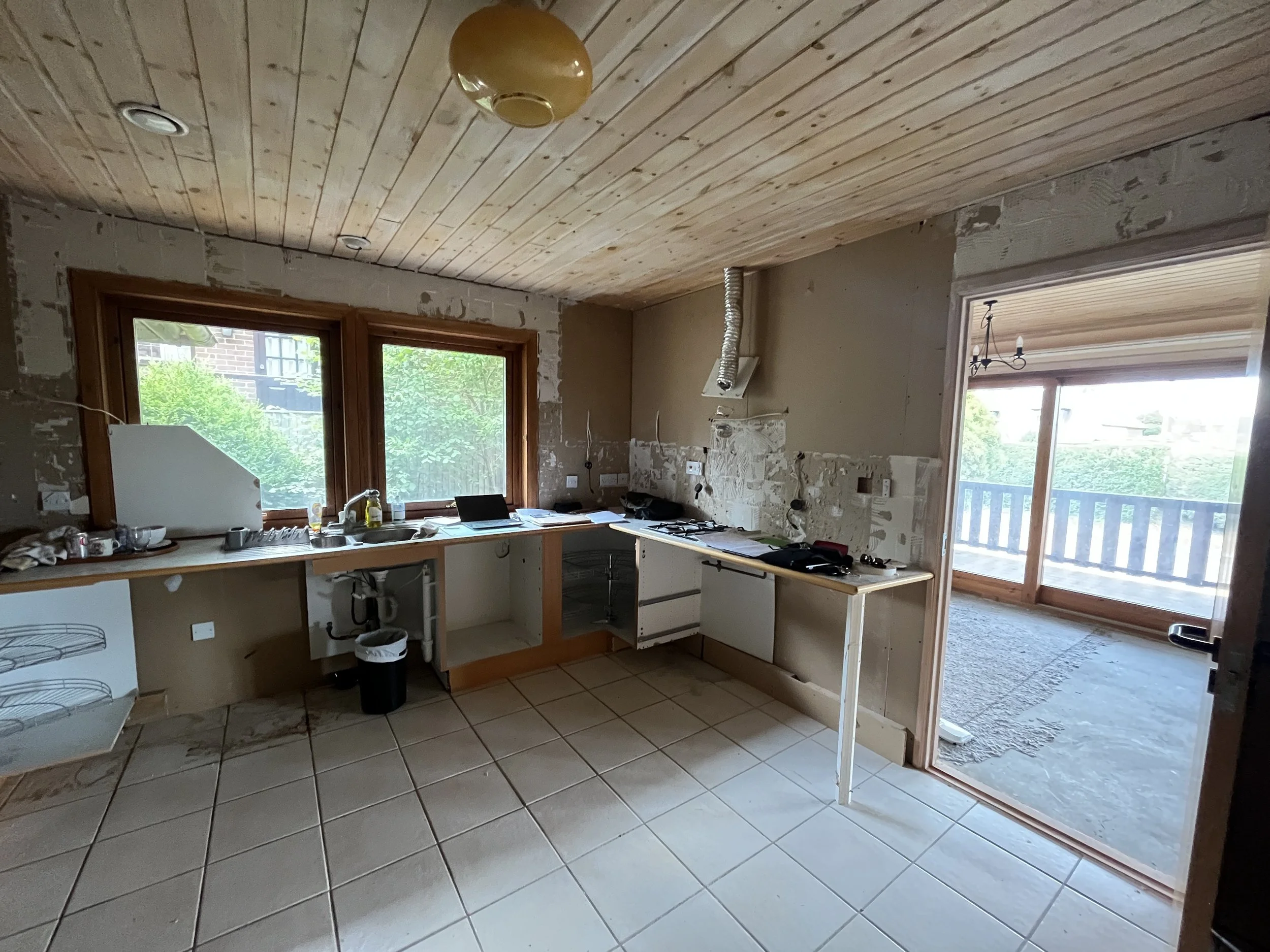 Kitchen before refurbishment view one - The Chic Relic UK