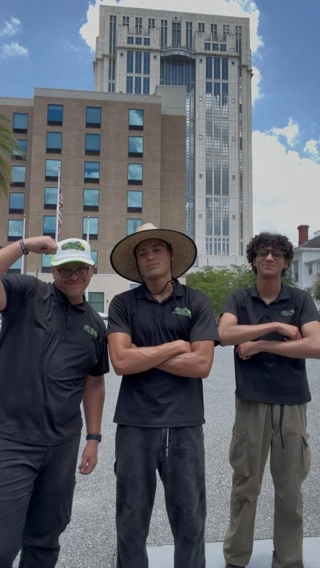 The Amigos crew in uniform
