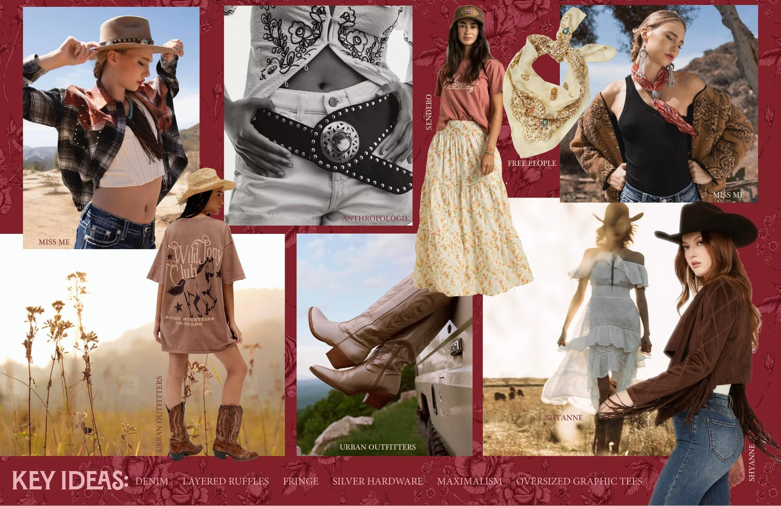 Womens Westernwear moodboard