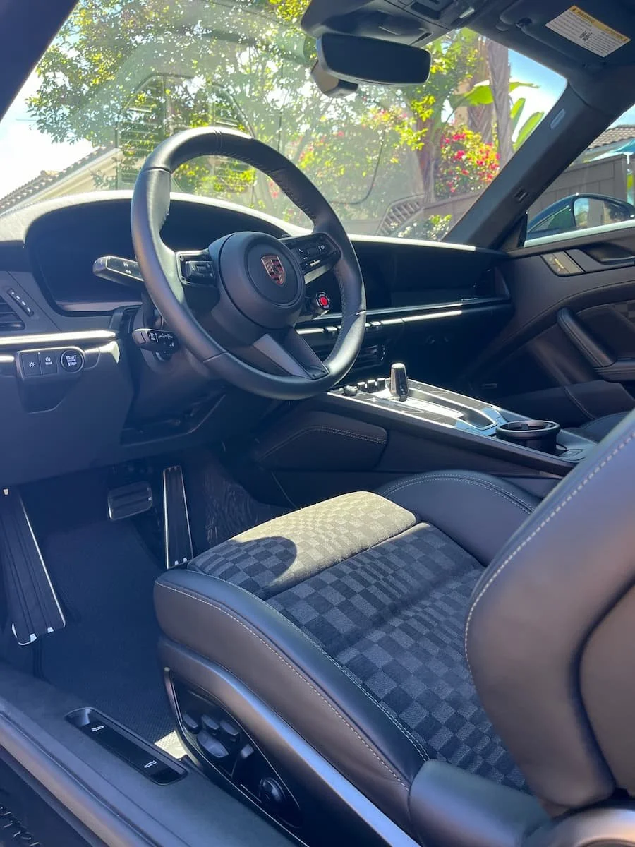 Interior car detailing in San Diego