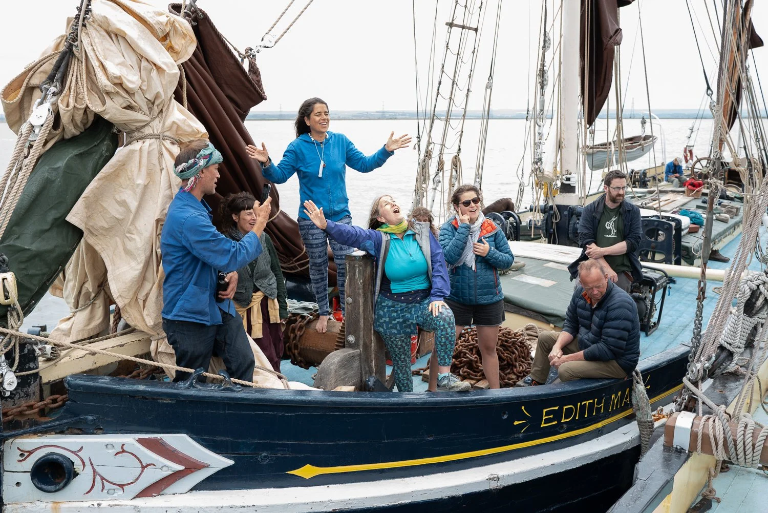 Creative gathering by the River Medway