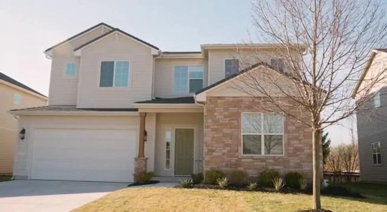 A two story Texas home