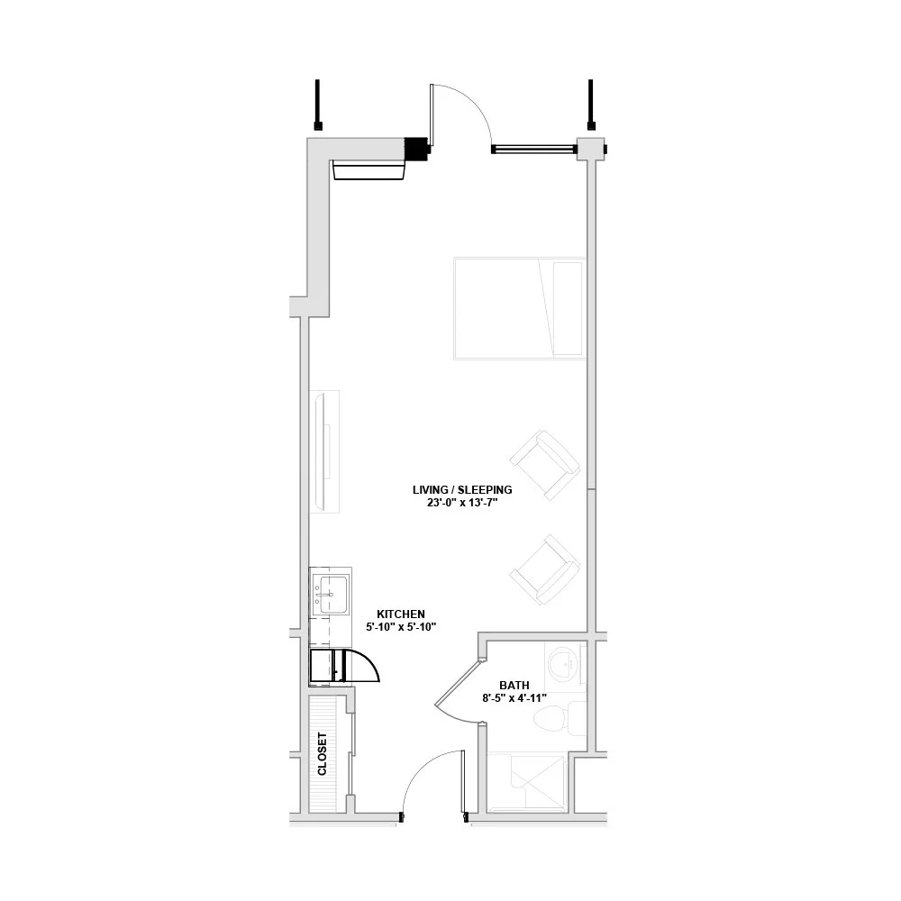 The Homestead floor plan diagram