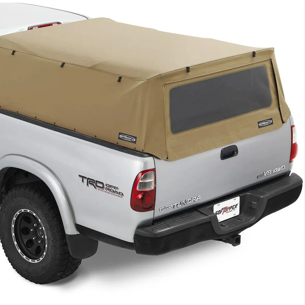 Tan soft truck topper installed on a Toyota Tundra, available through Xtreme Car & Truck Accessories in Bridgeville, PA near Pittsburgh.